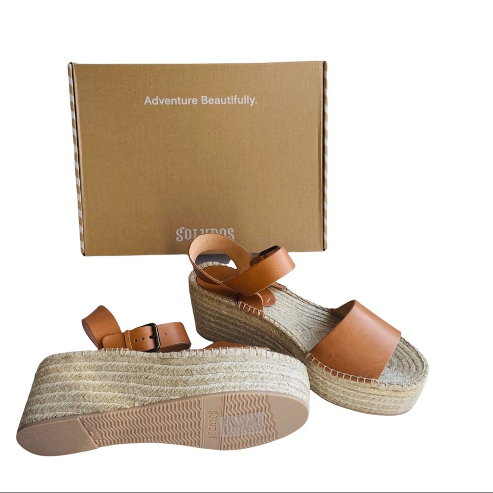 SOLUDOS Minorca High Platform Leather Sandals - Picture 2 of 6